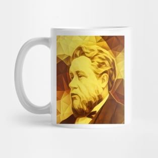 Charles Spurgeon Golden Colourful Portrait | Charles Spurgeon Artwork 10 Mug